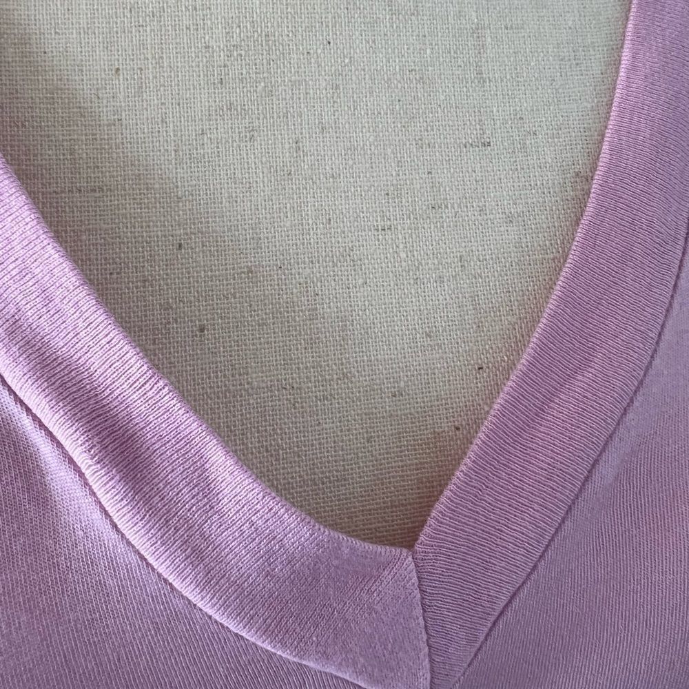n:PHILANTHROPY Honey V-Neck Bodysuit in Pink Lavender, Size Small - Picture 6 of 8